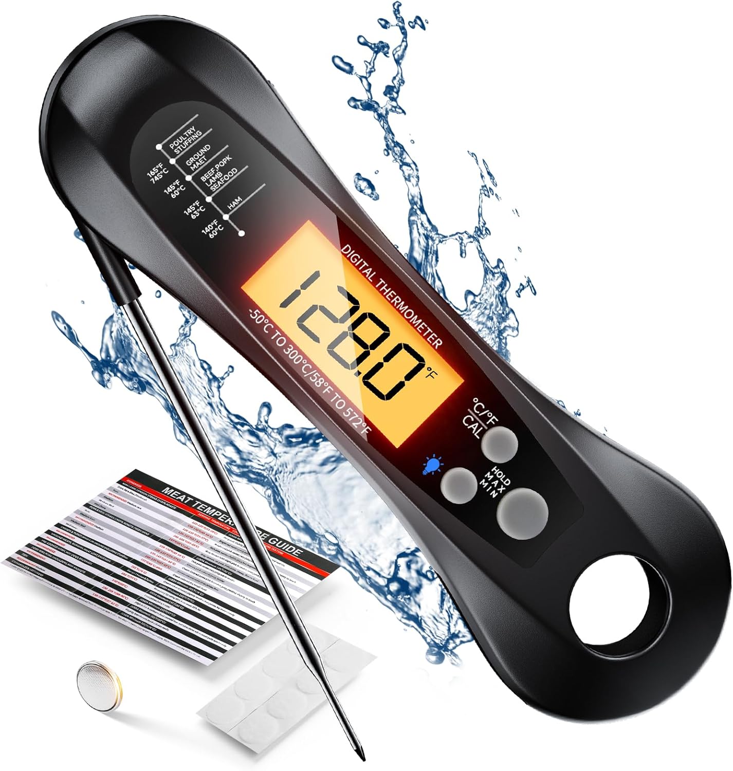 Kitchen Appliances Cooking - Termometer Daging Digital Tahan Air IP67