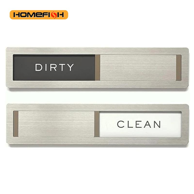 Kitchen Appliances White - Tanda Kotor Bersih Magnet Pencuci Piring,