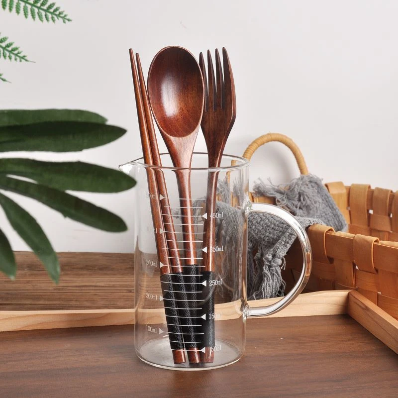 Kitchen Appliances Combo - Set Peralatan Makan Kayu Portabel Sendok