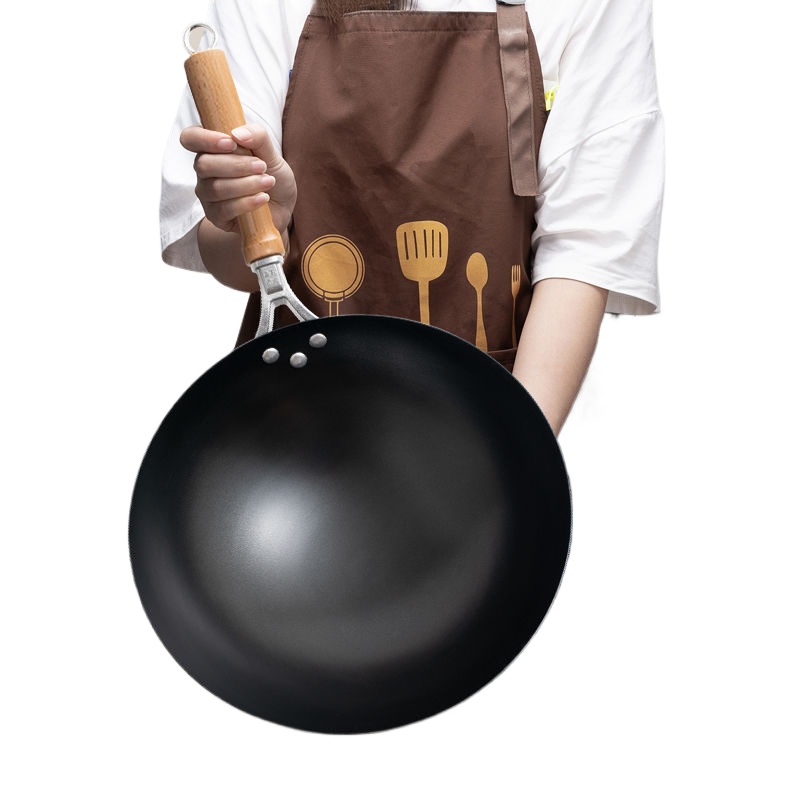 Wok Electric Flat - Wajan wajan besi, 32cm wajan &