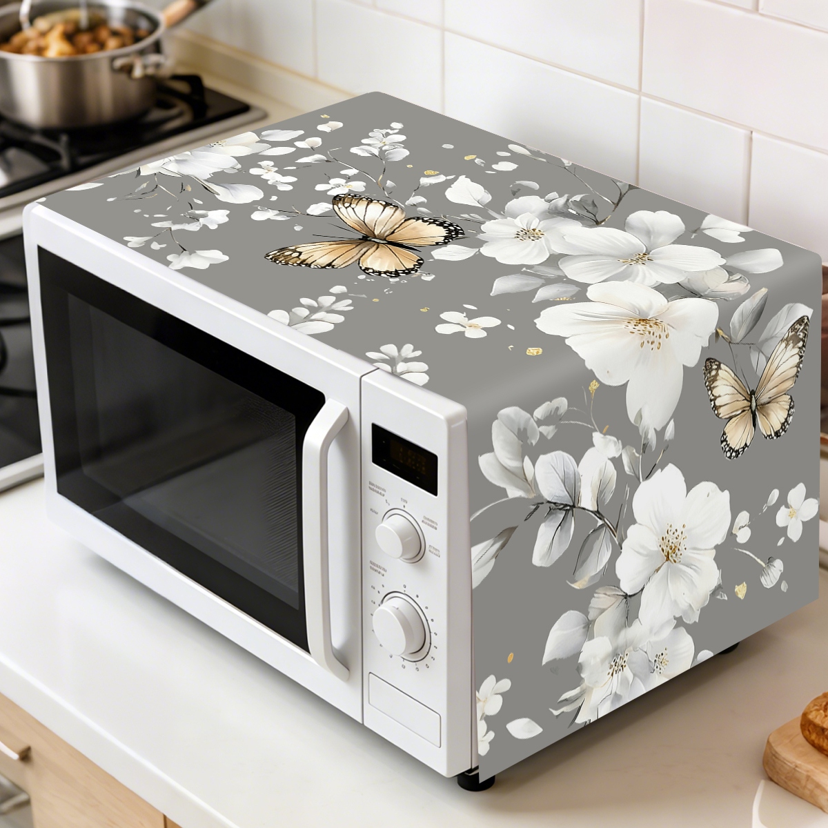 1 Buah Penutup Debu Microwave  - Kitchen Appliances White ulasan dan harga
