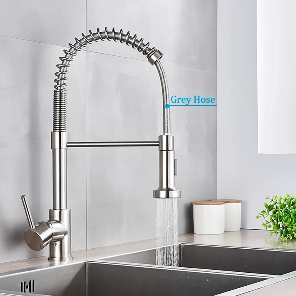 Keran Dapur Spring Brushed Nic - Kitchen Appliances White ulasan dan harga