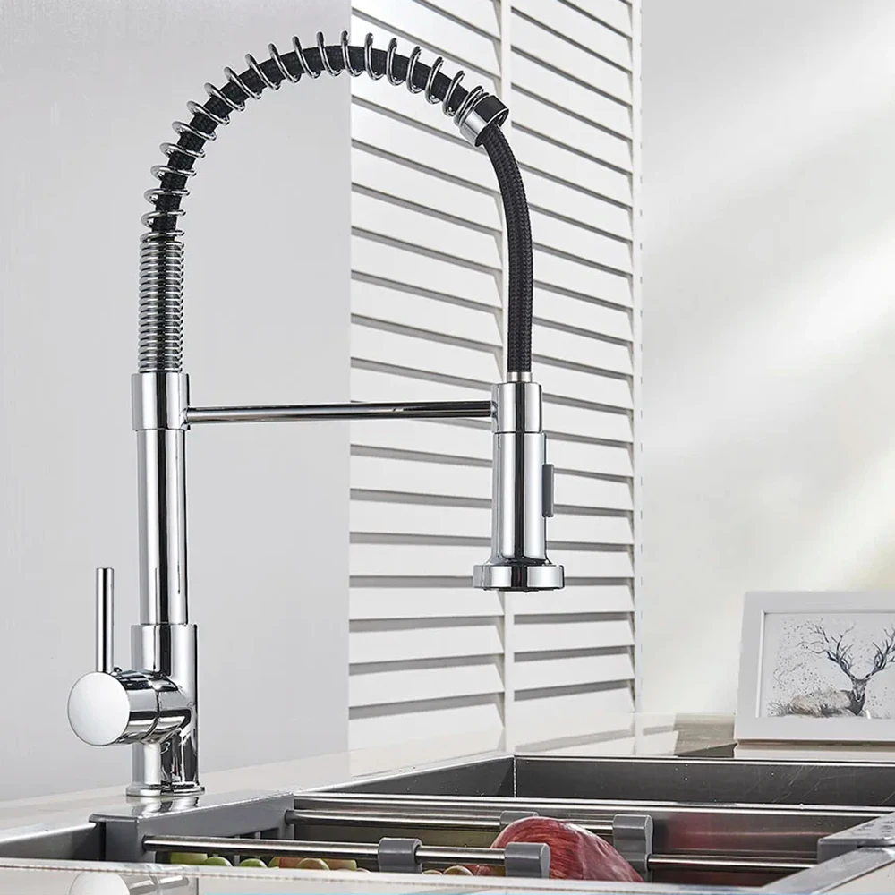 Keran Dapur Spring Brushed Nic - Kitchen Appliances White ulasan dan harga