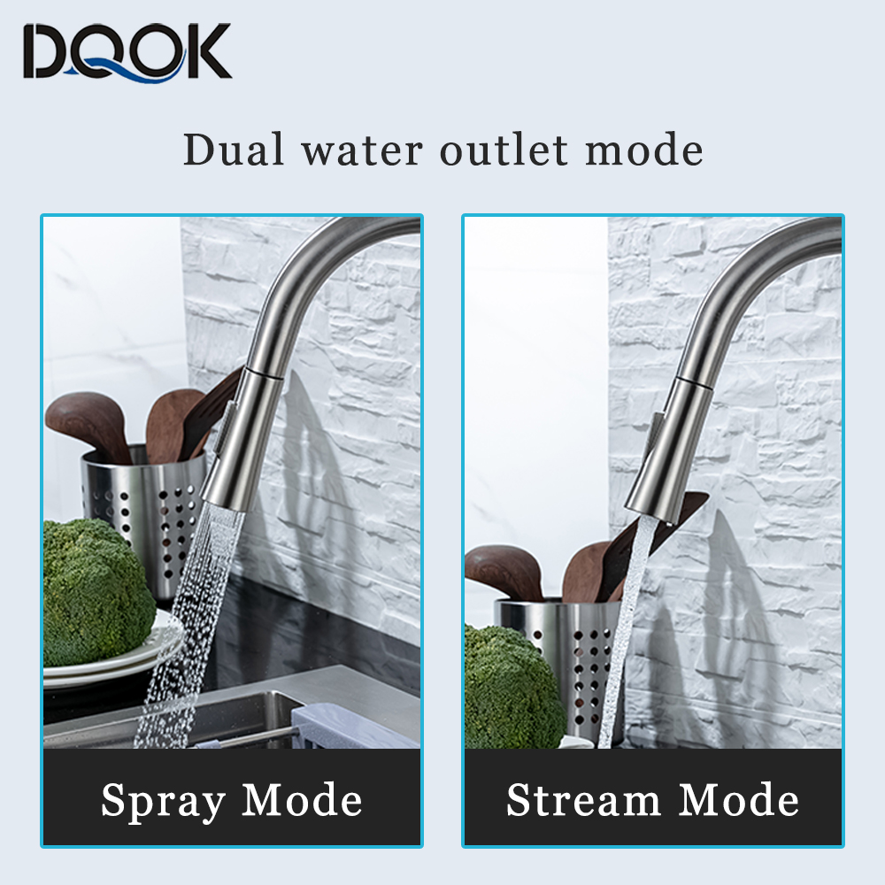 DQOK Keran Dapur Menarik Brush - Kitchen Appliances White ulasan dan harga