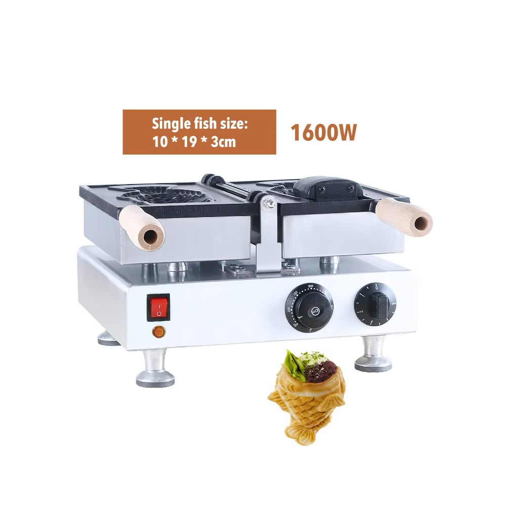 Mesin Pembuat Taiyaki Ikan Kom - Ice Cream Maker Electric ulasan dan harga