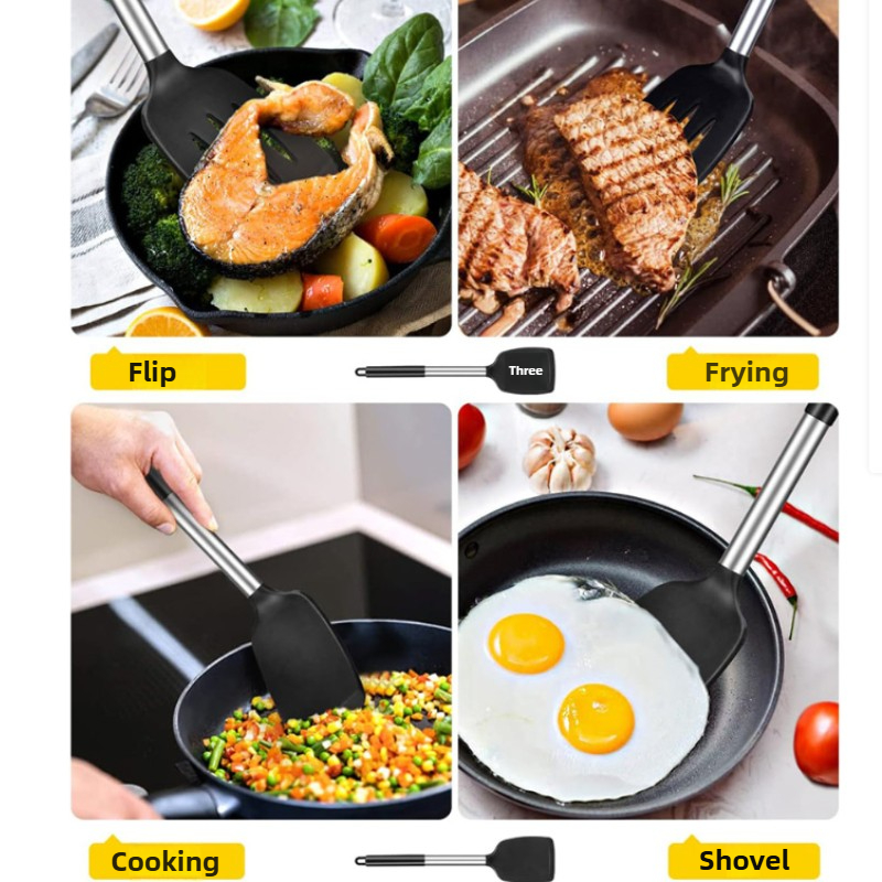 1/2 Buah Set Spatula Silikon T - Kitchen Appliances Combo ulasan dan harga
