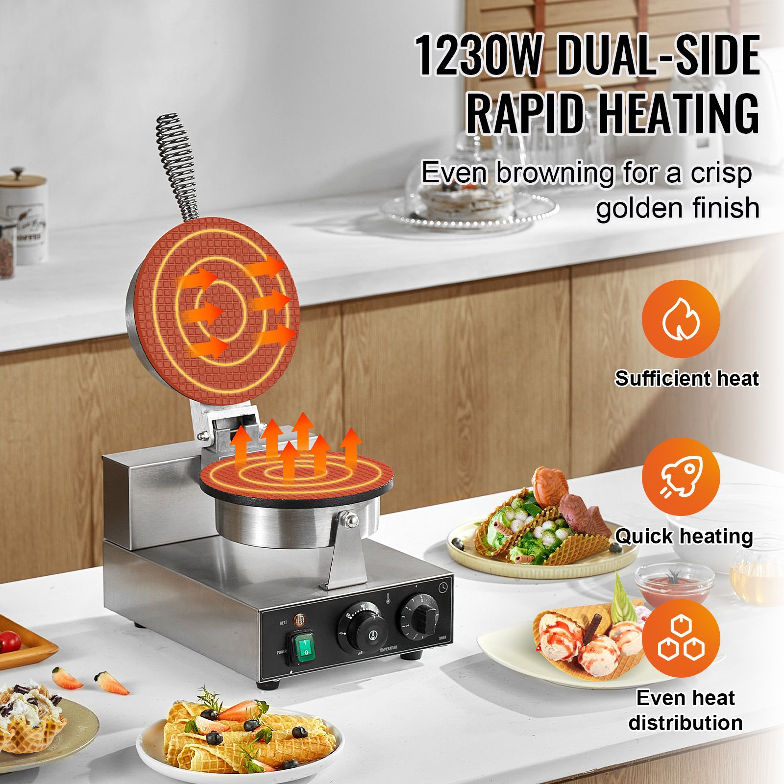 Pembuat Cone Es Krim Elektrik, - Ice Cream Maker Electric ulasan dan harga